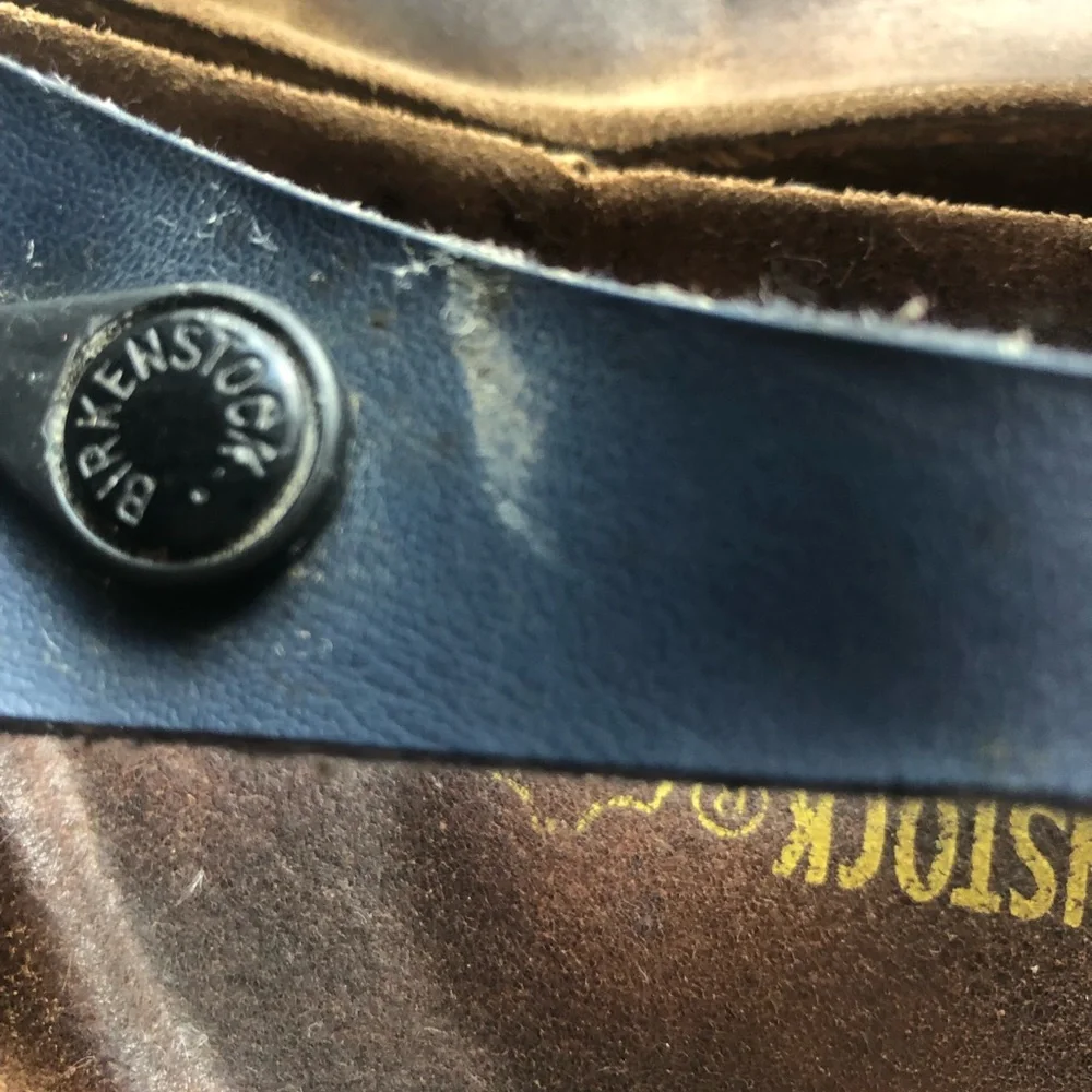 Birkenstock 39 Women 8 Men 6 Navy Blue Dark Blue Thong Sandal Flip Flop - Picture 8 of 8